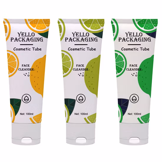 Eco Friendly Cosmetic Packaging Biodegradable Sugarcane Lotion Tube PCR Empty Plastic Cosmetic Cream Tubes with Flip Top Cap