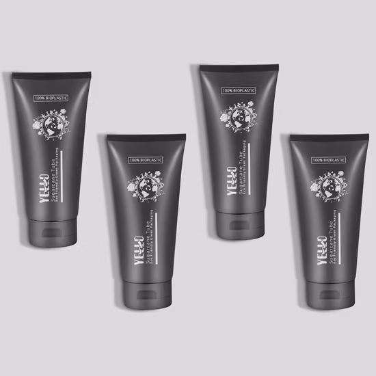Eco Friendly Cosmetic Packaging Biodegradable Sugarcane Lotion Tube PCR Empty Plastic Cosmetic Cream Tubes with Flip Top Cap