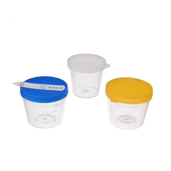 Medical Consumables Urine Cup Sputum Cup Stool Containers With Screw Cap 