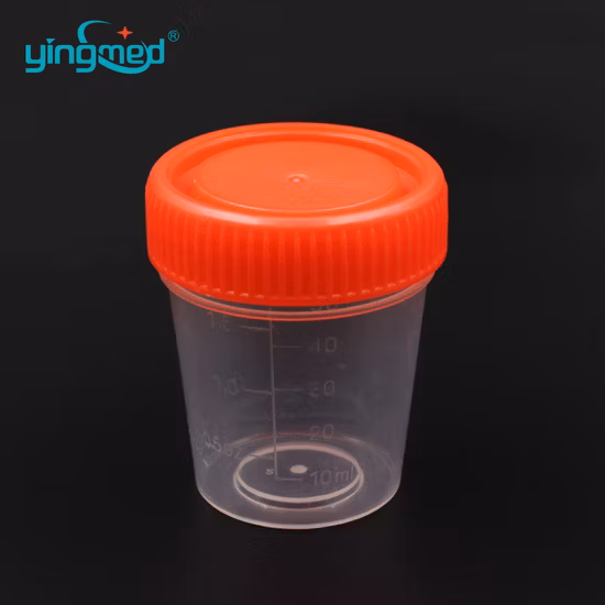 Patient Test Sample Cup Sputum Fecal Specimen Collector 30ml 60ml 120ml Stool Urine Container