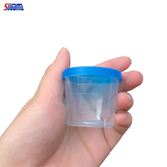 60ml Medical Plastic Sputum Specimen Stool Container 