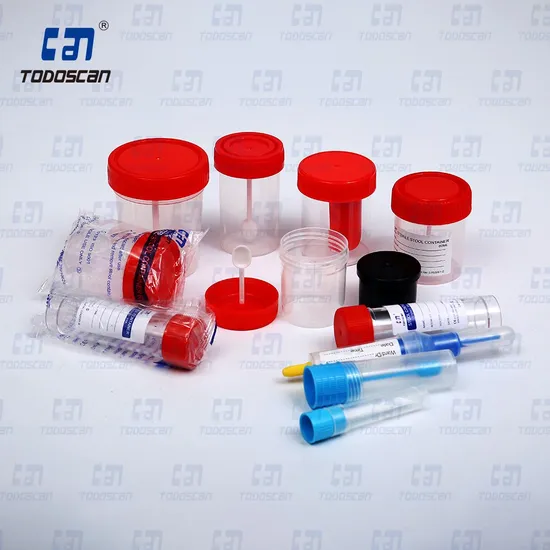 Disposable Plastic Medical Patient Test Sample Cup Sputum Fecal Specimen Collector 30ml 60ml 120ml Stool Urine Container 