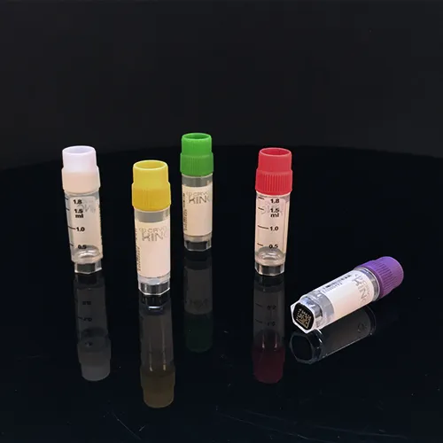Multi Codes Self Standing Freezing Tubes External Thread Sterile Laboratory Disposable PP 2.0ml External Thread Cryovials 