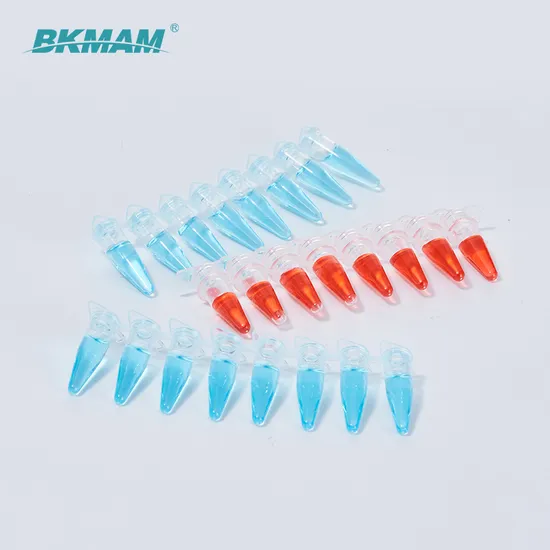 ISO Certificated Lab Plastic PCR Tubes Sterile Thin Wall 8 Strip PCR Tube 