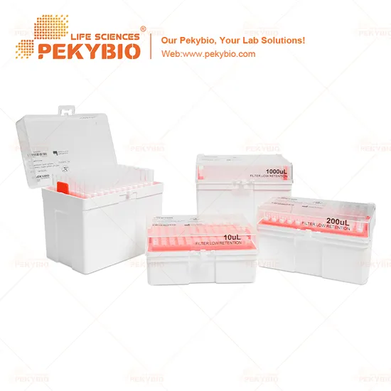 Carbon Pipette Tip Plastic 50UL Filter Clear Sterile Laboratory Micro Pipette Tip 