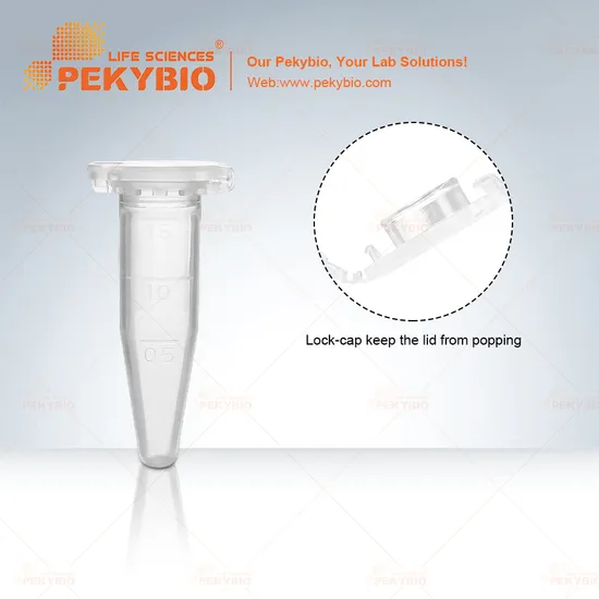 1.5ml Microcentrifuge Tube with Lock Cap, Clear Color 