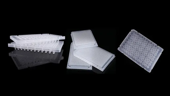 Laboratory DNA Rnase Micro Centrifuge Tube Optical Flat Cap 0.1ml 0.2ml 8PCS Strips PCR Tube 