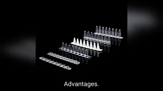 Lab Supplies Universal PP Plastic Frosted 0.2ml 8 Strip PCR Tube 