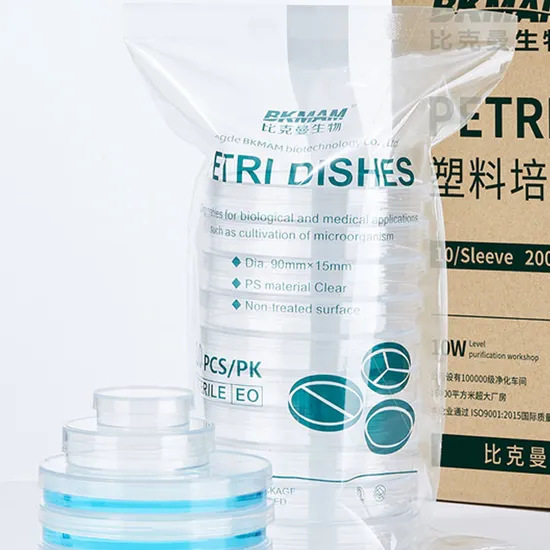 Sterile Petri Dishes Stackable Petri Dish 35mm 60mm 90mm 100mm 150mm Diameter Sterile Plastic Petri Dishes Factory Petri Dish Price 